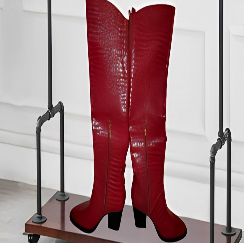Franco Sarto red cowboy boots